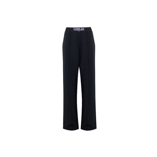 Black Polyester Jeans & Pant