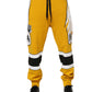 Yellow Cotton Printed Sweatpants Jogger Pants