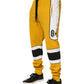 Yellow Cotton Printed Sweatpants Jogger Pants
