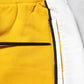 Yellow Cotton Printed Sweatpants Jogger Pants