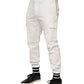 White Cotton Jogger Cargo Skinny Men Pants