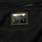 Black Viscose Skinny Logo Men Jogger Pants