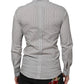 Gray Dotted Semi Fitted GOLD Men Formal Shirt