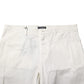 White Chinos Cotton Stretch Men Casual Shorts