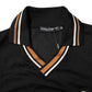 Black DG Silk V-neck Collared Men Polo T-shirt