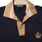 Black Cashmere Crown Logo Men Polo T-shirt