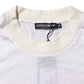 White Silk Crew Neck Long Sleeves T-shirt