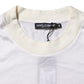 White Silk Crew Neck Long Sleeves T-shirt