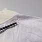 White Silk Crew Neck Long Sleeves T-shirt