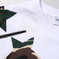White Camouflage Cotton Men Crew Neck T-shirt