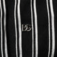 Black White Stripes Collared Polo T-shirt