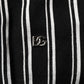 Black White Stripes Collared Polo T-shirt