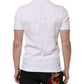 White Logo Short Sleeve Collared Polo T-shirt