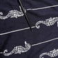 Dark Blue Sea Horse Collared Polo T-shirt