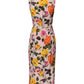 Multicolor Floral Knee Length Sheath Dress