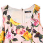 Multicolor Floral Knee Length Sheath Dress