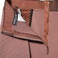 Brown Viscose High Waisted Hot Pants Shorts