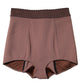 Brown Viscose High Waisted Hot Pants Shorts