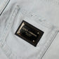 Light Blue Washed Denim Cotton Hot Pants Shorts