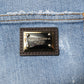 Blue Tattered Denim Cotton Hot Pants Shorts