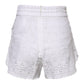 White Linen High Waisted Hot Pants Shorts