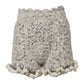 Metallic Bouclé Knit Cashmere Ruffled Shorts