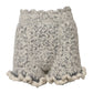 Metallic Bouclé Knit Cashmere Ruffled Shorts