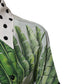 Multicolor Printed Silk Collared Shirt Top