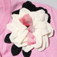 Pink Floral Detailing Cardigan Sweater