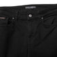 Black Cotton Logo Skinny Mid Waist Denim Jeans