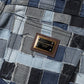 Multicolor Patchwork Skinny Denim Jeans