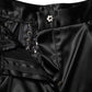 Black Lace Details High Waist Skinny Pants
