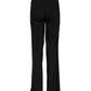 Black Wool High Waist Flared Pants
