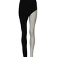 Black Wool High Waist Single Leg Pants