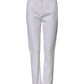 White Cotton High Waist Straight Denim Jeans