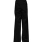 Black Cotton HighWaist Wide Leg Pants