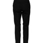 Black Wool High Waist Tapered Pants