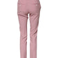 Pink Wool High Waist Tapered Pants