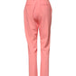 Pink High Waist Tapered Dress Pants