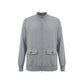 Gray Cotton Cardigan