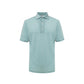 Blue Linen Polo Shirt