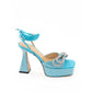 Blue Leather Platform