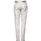 White High Waist Straight Dress Trouser Pants