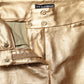 Metallic Gold High Waist Skinny Trouser Pants