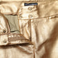 Metallic Gold High Waist Skinny Trouser Pants