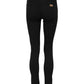 Black Cotton Logo Skinny MidWaist Denim Jeans