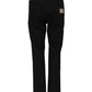 Black Cotton Mid Waist Flared Denim Jeans
