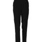 Black Wool Tapered High Waist Pants