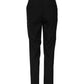 Black Wool Tapered High Waist Pants