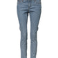 Blue Cotton PRETTY MidWaist Skinny Denim Jeans